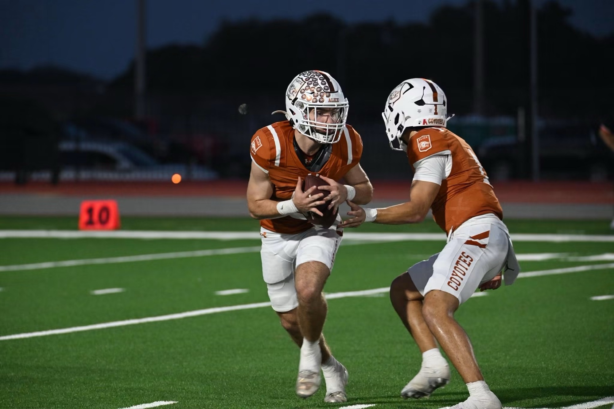 Alice Coyotes win big at inaugural Memorial Stadium game